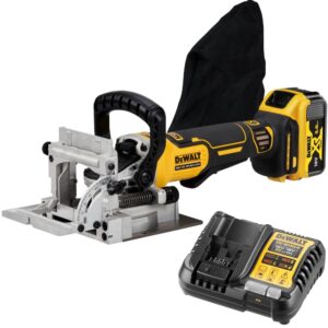 Аккумуляторный ламельный фрезер DEWALT DCW682P1, 18 В, 8000 об/мин, с АКБ 5 Ач и ЗУ (DCW682P1N-XJ), арт. DCW682P1N-XJ