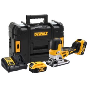 Аккумуляторный лобзик DEWALT DCS335P2, 18 В, 3200 ход/мин, 26 мм, с 2 АКБ 5 Ач и ЗУ, в кейсе TSTAK (DCS335P2-QW), арт. DCS335P2-QW