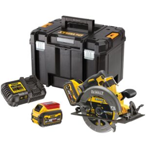 Аккумуляторная дисковая пила DEWALT DCS578T2, 54 В, 190 мм, 5800 об/мин, с 2 АКБ 2 Ач и ЗУ, в кейсе TSTAK (DCS578T2-QW), арт. DCS578T2-QW