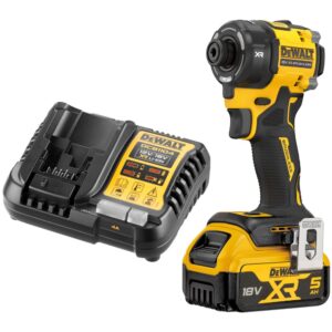 Аккумуляторный масляный шуруповерт DEWALT DCF870P1, 18 В, 56 Нм, 4200 уд/мин, с АКБ 5 Ач и ЗУ (DCF870P1N-XJ), арт. DCF870P1N-XJ