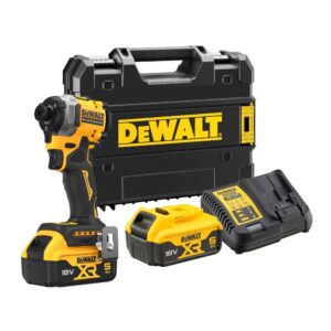 Аккумуляторный шуруповерт DEWALT DCF850P2T, 18 В, 206.2 Нм, 3800 уд/мин, с 2 АКБ 5 Ач и ЗУ, в кейсе TSTAK (DCF850P2T-QW), арт. DCF850P2T-QW