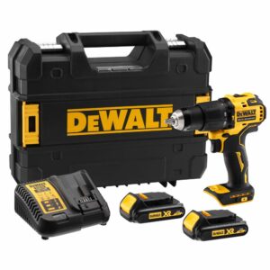 Аккумуляторная ударная дрель-шуруповерт DEWALT DCD709S2T, 18 В, 1650 об/мин, 28050 уд/мин, с 2 АКБ 1.5 Ач и ЗУ, в кейсе (DCD709S2T-QW), арт. DCD709S2T-QW