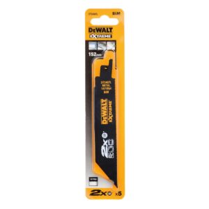 Полотно DEWALT DT2407L, по металлу для сабельных пил биметаллическое, BiM, 152 x 1.4-1.8 мм, S936BEF, 5 шт., арт. DT2407L-QZ