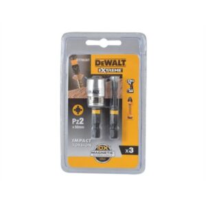 Биты DEWALT DT70535T, FLEXTORQ PZ2 50 мм, c магнитным держателем MAGNETIC SCREW LOCK, арт. DT70535T-QZ
