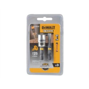 Биты DEWALT DT70538T, FLEXTORQ T25 50 мм, c магнитным держателем MAGNETIC SCREW LOCK, арт. DT70538T-QZ