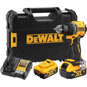 Аккумуляторная дрель-шуруповерт DEWALT DCD794P2T, 18 В, 1650 об/мин, с 2 АКБ 5 Ач и ЗУ, в кейсе TSTAK (DCD794P2T-QW), арт. DCD794P2T-QW