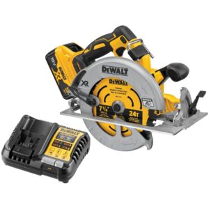 Аккумуляторная дисковая пила DEWALT DCS574BP1, 20 В, 184 мм, 5500 об/мин, с АКБ 5 Ач и ЗУ (DCS574BP1-XJ), арт. DCS574BP1-XJ