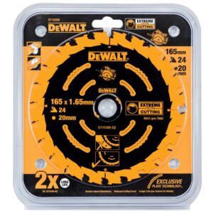 Диск пильный по дереву DEWALT EXTREME 165х20х1.65 мм (DT10300-QZ), арт. DT10300-QZ