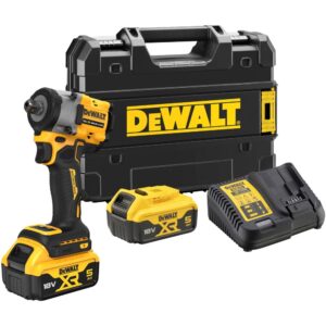 Аккумуляторный гайковерт DEWALT DCF922P2T, 18 В, 610 Нм, 3550 уд/мин, с 2 АКБ 5 Ач и ЗУ, в кейсе TSTAK (DCF922P2T-QW), арт. DCF922P2T-QW
