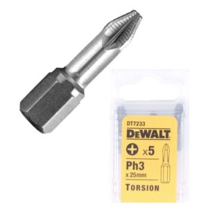 Биты DEWALT DT7233, Ph3 x 25 мм, 5 шт., арт. DT7233-QZ