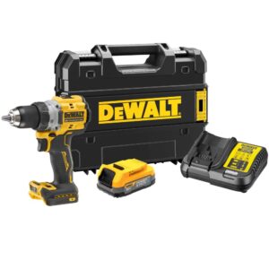 Аккумуляторная дрель-шуруповерт DEWALT DCD800E1T, 18 В, 2000 об/мин, с АКБ 1.7 Ач и ЗУ, в кейсе TSTAK (DCD800E1T-QW), арт. DCD800E1T-QW