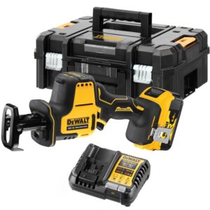Аккумуляторная сабельная пила DEWALT DCS369P1T, 18 В, 2800 ход/мин, 16 мм, с АКБ 5 Ач и ЗУ, в кейсе TSTAK (DCS369P1NT-XJ), арт. DCS369P1NT-XJ
