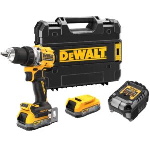 Аккумуляторная дрель-шуруповерт DEWALT DCD800E2T, 18 В, 2000 об/мин, с 2 АКБ 1.7 Ач и ЗУ, в кейсе TSTAK (DCD800E2T-QW), арт. DCD800E2T-QW