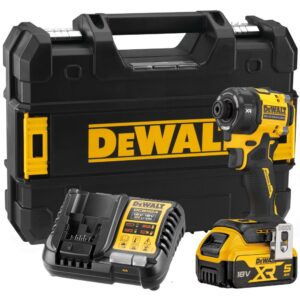 Аккумуляторный масляный шуруповерт DEWALT DCF870P1T, 18 В, 56 Нм, 4200 уд/мин, с АКБ 5 Ач и ЗУ, в кейсе TSTAK (DCF870P1NT-XJ), арт. DCF870P1NT-XJ