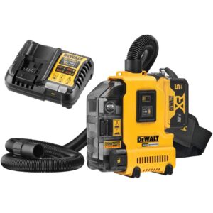 Аккумуляторный строительный пылесос DEWALT DWH161P1, 18 В, 0.21 л, с АКБ 5 Ач и ЗУ (DWH161P1N-XJ), арт. DWH161P1N-XJ