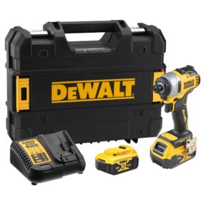 Аккумуляторный шуруповерт DEWALT, 18 В, 190 Нм, 3200 уд/мин, с 2 АКБ 4 Ач и ЗУ, в кейсе TSTAK, арт. DCF809M2T