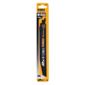 Полотно универсальное для сабельных пил биметаллическое DEWALT DT2308L, BiM, 228 x 2.5 мм, S1120СF, 5 шт., арт. DT2308L-QZ