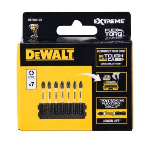 Бита DEWALT PZ2, 57 мм HEX, 7 шт. (DT70821-QZ), арт. DT70821-QZ