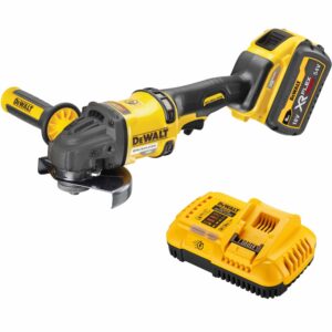 Аккумуляторная угловая шлифмашина DEWALT DCG418Y1, 54 В, 125 мм, 9000 об/мин, с АКБ 2 Ач и ЗУ (DCG418Y1N-XJ), арт. DCG418Y1N-XJ