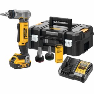 Аккумуляторный расширитель для труб DEWALT DCE400P1T, 18 В, 60 ход/мин, до 25 мм, с АКБ 5 Ач и ЗУ, в кейсе TSTAK, арт. DCE400P1NT-XJ