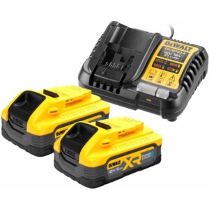 Набор DEWALT DCB1104H2: 2 АКБ POWERSTACK DCBP518, Li-Ion, 18 В, 5 Ач и зарядное устройство DCB1104, 12/18 В, 4 А (DCB1104H2-QW), арт. DCB1104H2-QW