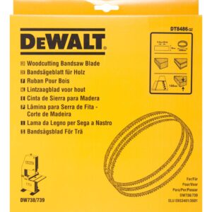 Полотно DEWALT DT8486, по древесине, ламинату и пластику для ленточной пилы DW738 или DW739, арт. DT8486-QZ