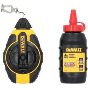 Разметочный комплект DEWALT: катушка со шнуром, 30 м, и порошковый мел, красный, 113 г, арт. DWHT47374L