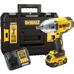 Аккумуляторный гайковерт DEWALT DCF899P1T, 18 В, 950 Нм, 2400 уд/мин, с АКБ 5 Ач и ЗУ, в кейсе TSTAK (DCF899P1NT-XJ), арт. DCF899P1NT-XJ
