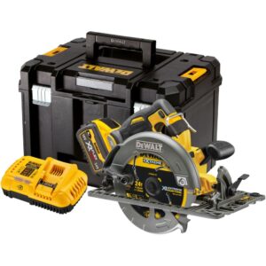 Аккумуляторная дисковая пила DEWALT DCS579X1T, 54 В, 190 мм, 5800 об/мин, с АКБ 3 Ач и ЗУ, в кейсе TSTAK (DCS579X1NT-XJ), арт. DCS579X1NT-XJ