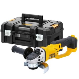Аккумуляторная угловая шлифмашина DEWALT, 18 В, 125 мм, 7000 об/мин, без АКБ и ЗУ, в кейсе TSTAKII, арт. DCG412NT