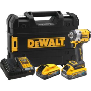 Аккумуляторный гайковерт DEWALT DCF921H2T, 18 В, 610 Нм, 3550 уд/мин, с 2 АКБ 5 Ач и ЗУ, в кейсе TSTAK (DCF921H2T-QW), арт. DCF921H2T-QW