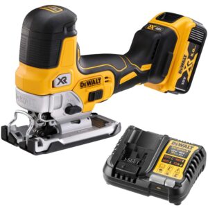 Аккумуляторный лобзик DEWALT DCS335P1, 18 В, 3200 ход/мин, 26 мм, с АКБ 5 Ач и ЗУ (DCS335P1N-XJ), арт. DCS335P1N-XJ