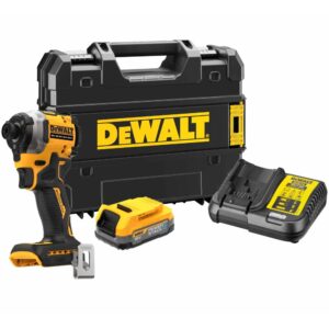 Аккумуляторный шуруповерт DEWALT DCF850E1T, 18 В, 206 Нм, 3800 уд/мин, с АКБ 1.7 Ач и ЗУ, в кейсе TSTAK (DCF850E1T-QW), арт. DCF850E1T-QW