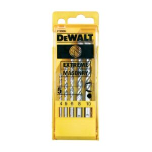 Набор сверл DEWALT DT6956 по бетону, 4/5/6/8/10 мм, 5 шт. (DT6956-QZ), арт. DT6956-QZ