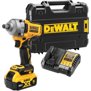 Аккумуляторный гайковерт DEWALT DCF891P1T, 18 В, 1084 Нм, 3250 уд/мин, с АКБ 5 Ач и ЗУ, в кейсе TSTAK (DCF891P1NT-XJ), арт. DCF891P1NT-XJ
