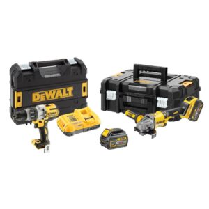 Набор электроинструмента DEWALT DCK2055T2T: ударная дрель-шуруповерт DCD996 и углошлифмашина DCG414, арт. DCK2055T2T-QW