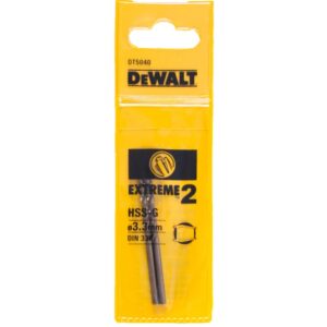 Сверло DEWALT EXTREME 2 DT5040, по металлу HSS-G, 3.3 x 65 x 36 мм, 2 шт., арт. DT5040-QZ