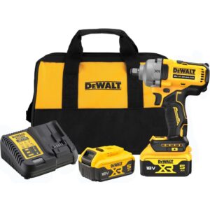 Аккумуляторный гайковерт DEWALT DCF891P2, 18 В, 1084 Нм, 3250 уд/мин, с 2 АКБ 5 Ач и ЗУ, в сумке (DCF891P2-QW), арт. DCF891P2-QW