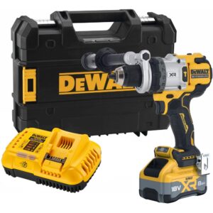 Ударная дрель-шуруповерт DEWALT DCD1007WW1T, 18 В, 2250 об/мин, 38250 уд/мин, с АКБ 8 Ач и ЗУ, в кейсе TSTAK (DCD1007WW1T-QW), арт. DCD1007WW1T-QW
