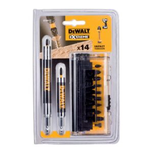 Набор бит DEWALT с двумя магнитными держателями, 25 мм, HEX, 14 шт. (DT70512T-QZ), арт. DT70512T-QZ