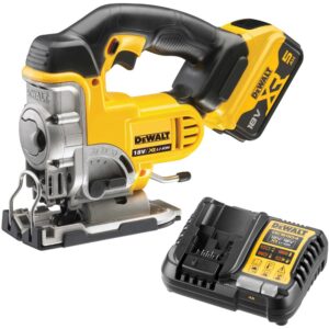 Аккумуляторный лобзик DEWALT DCS331P1, 18 В, 3000 ход/мин, 26 мм, с АКБ 5 Ач и ЗУ (DCS331P1N-XJ), арт. DCS331P1N-XJ