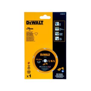 Отрезной диск алмазный DEWALT, по мультиматериалу, 76x10 мм, DT20590, арт. DT20590-QZ