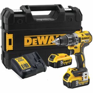 Аккумуляторная дрель-шуруповерт DEWALT DCD791P2, 18 В, 2000 об/мин, с 2 АКБ 5 Ач и ЗУ, в кейсе TSTAK (DCD791P2-QW), арт. DCD791P2-QW