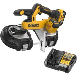 Аккумуляторная ручная ленточная пила DEWALT DCS378P1, 18 В, 174 м/мин, с АКБ 5 Ач и ЗУ (DCS378P1N-XJ), арт. DCS378P1N-XJ
