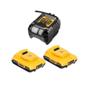 Набор DEWALT DCB1102D2: 2 АКБ DCB183, Li-Ion, 18 В, 2 Ач и зарядное устройство DCB1102, 12/18 В, 2 A (DCB1102D2-QW), арт. DCB1102D2-QW