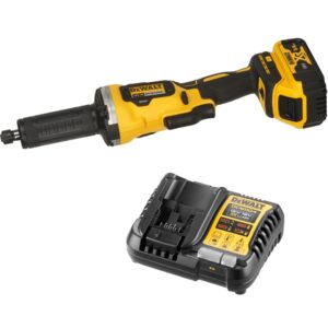 Аккумуляторная прямошлифовальная машина DEWALT DCG426P1, 18 В, 38 мм, 25000 об/мин, с АКБ 5 Ач и ЗУ (DCG426P1N-XJ), арт. DCG426P1N-XJ