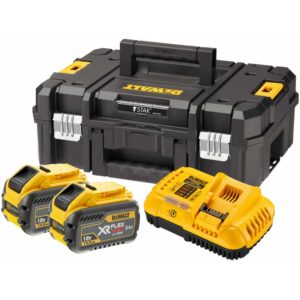 Набор DEWALT DCB118Y2T: 2 АКБ DCB548, Li-Ion, 18/54 В, 12/4 Ач и быстрое зарядное устройство DCB118, 18/54 В, 8 А, в кейсе TSTAK, арт. DCB118Y2T-QW