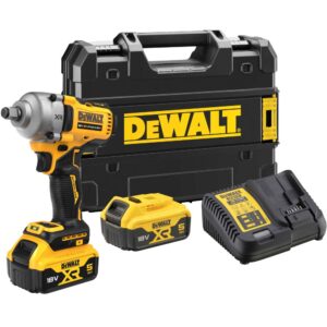 Аккумуляторный гайковерт DEWALT DCF891P2T, 18 В, 1084 Нм, 3250 уд/мин, с 2 АКБ 5 Ач и ЗУ, в кейсе TSTAK (DCF891P2T-QW), арт. DCF891P2T-QW