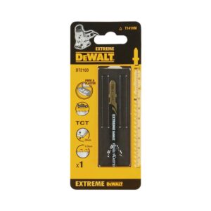 Пилка для лобзика DEWALT EXTREME DT2103, HM по гипсокартону зубья с карбид-вольфрамовыми наконечниками 100 x 69 x 4.3 x 20 мм, T141HM, 1 шт., арт. DT2103-QZ