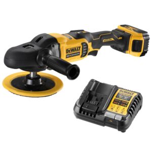 Аккумуляторная полировальная машина DEWALT DCM849P1, 18 В2200 об/мин, с АКБ 5 Ач и ЗУ (DCM849P1N-XJ), арт. DCM849P1N-XJ